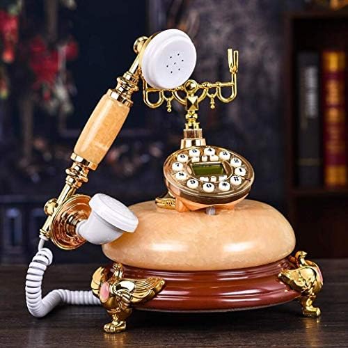 PDGJG Антички декоративен телефон, телефонска фиксна мода креативна канцеларија фиксна европска античка ретро смола Телефон