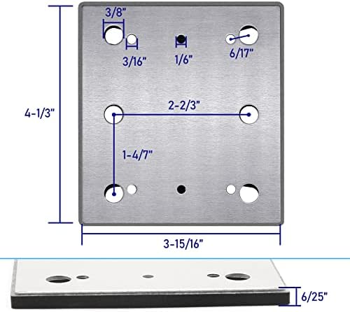 Подлога За Замена на брусилка, Подлога За Подлога За Брусење Од 1/4 Лист За Макита БО4556, Ја Заменува 158324-9