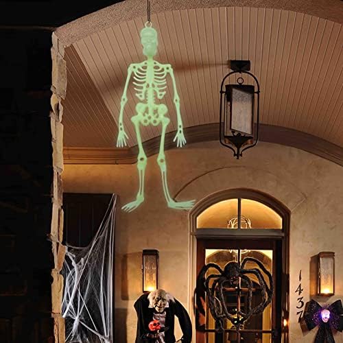 Пластични Скелет Скелет Ноќта На Вештерките Декорација Прозрачен Скелет Човечки Скелет Приврзок Виси Врата Монистра