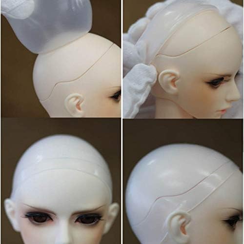 Ongонгџијуан 10 парчиња глава чиста силиконска перика капа за заштита од капа за 1/6 bjd кукла против лизгање MSD AOD Dod Dollfie