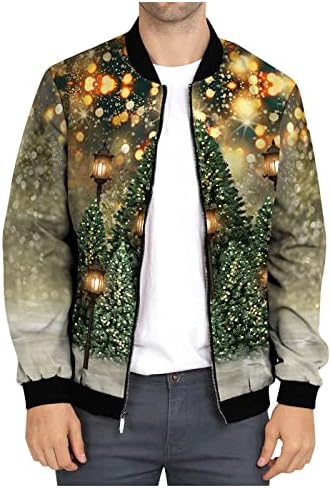 ADSSDQ Менс јакна Зима, зимска преголема стилска јакна мажи плажа со долг ракав графички густ пуловер со аспиратор14