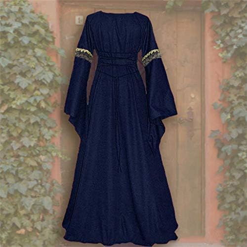 Koippimel cosplay женски подот гроздобер фустан готски должина женски фустани фустани обична средновековна костум викторијанска морнарица
