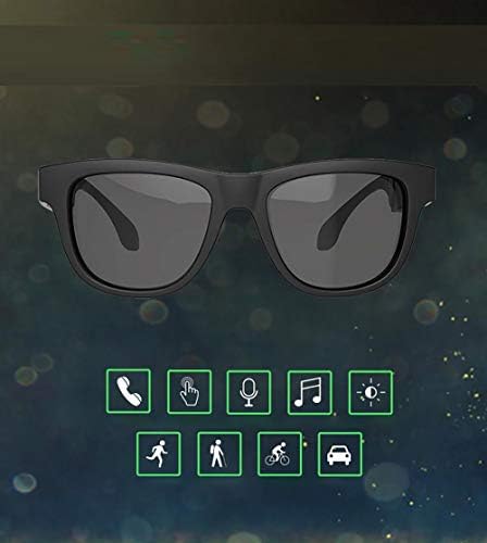 НАНА Безжичен Bluetooth Очила За Сонце, Паметен Допир, Коска Спроводливост Слушалки Поларизирани Очила Очила за Сонцеза Мажи &засилувач;
