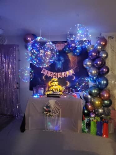 ЛЕД бобо балони 10 ПАКУВАЊА, Осветлете Балони 20 Инчи Хелиум Стил Сјај Јасни Балони За Божиќ Свадба Роденден Денот На Вљубените Ноќта На