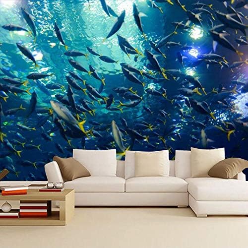 Подводен Светски Морски Живот Корал длабоко море Риба Морска Ѕвезда Аквариум, Погоден За Дневна Соба Спална Соба Домашна Декорација/Модерна Уметност