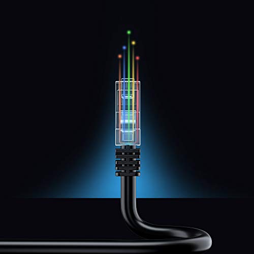 Maximm Cat 6 Ethernet кабел 6 ft, чист бакар, кабел за LAN за кабел CAT6, кабел за Интернет и мрежен кабел - UTP