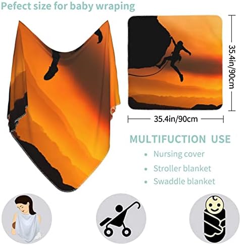 Јујуј карпа искачување на бебешки ќебе, новородено покритие, кое прима ќебе за шетач за расадник за новороденчиња