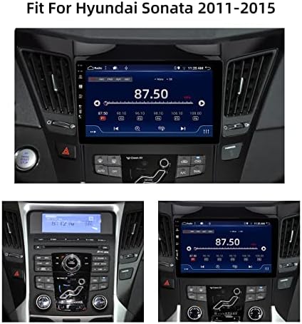 Андроид 10 Двоен Дин Автомобил Радио стерео 9инч Екран На Допир За Hyundai Соната/I40/I45 2011-2015 ГПС Навигација Бт Карплеј WiFi FM AM Огледало