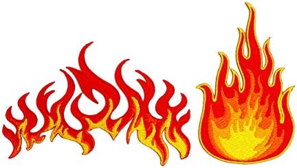 Графички пламен на прашина од оган моторцикл трки со топла оган тотажа тетоважа тетоважа тетоважа со метални автомобили извезено железо на лепенка на лепенка