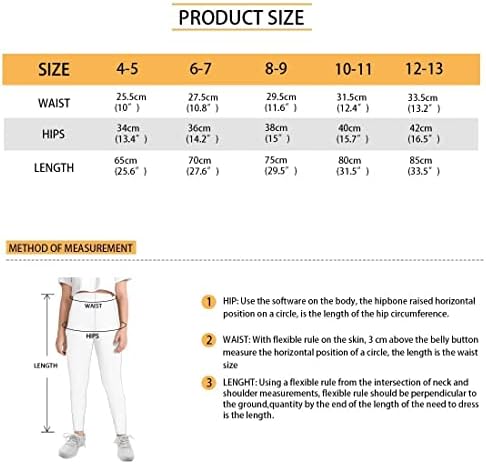 Маијоину Компресија Јога Панталони За Млади Девојки Долги Тесни Облека Хеланки за 4-13 Години