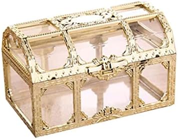 Дебела божиќна пластична ковчеш про transparentирна кутија за складирање гроздобер бонбони организатор на градите накит кутија