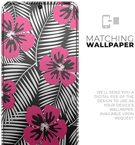 Дизајн Скиз Тропски лето топло розово заштитени винил декорална обвивка за обвивка на кожата компатибилен со Samsung Galaxy S20
