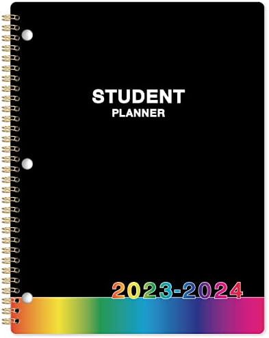 Студентски Планер 2023-2024 - Училишен Планер 2023-2024 со Налепници, јули 2023 - јуни 2024 година, 9 х 11, 2023-2024 Студентски Планер/Академски
