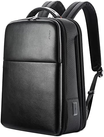 Бопаи лаптоп ранец мажи за 15,6 инчи бизнис паметен професионален ранец со лесен ранец со USB канцеларија патнички патнички компјутерски рак