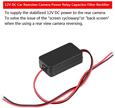 Филтер за напојување на камера за автомобил, 12V DC Rectifier Camera Camera Rectifier, Резервна копија на кондензатор за напојување