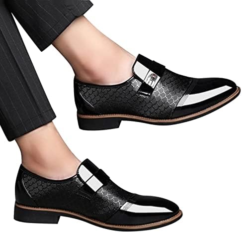 Јухаотин моден стил машка дишењето удобно деловно чипка на работа за слободно време цврста боја кожа чевли со крило чевли мажи кожа кожа