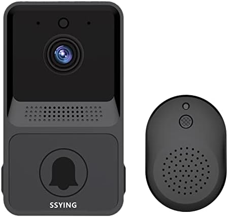 Паметна WiFi далечинска видео врата, интелигентна визуелна врата домашна интерком HD безжична безбедносна врата на вратата на вратата, може двонасочни повици, фотогр