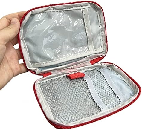 Заштитна кутија за инхалатор за инхалатор на астма на Медис - Преносна торба за складирање на торбички за итни случаи, вметнува инхалатор за