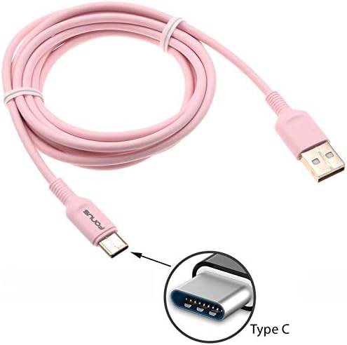 6FT USB - C Кабел Брзо Полнење Розова Полнач Кабел За Напојување Жица Тип-C Компатибилен Со Google Pixel 4a 5G-Пиксели 5a 5G-ПИКСЕЛИ 6-Пиксели 6 Pro