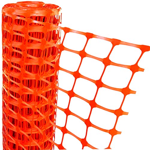 Пластична конструкција со електродихт за оградување 1000 метри портокалова пребива бариера за безбедност на мешунка за снежна ограда
