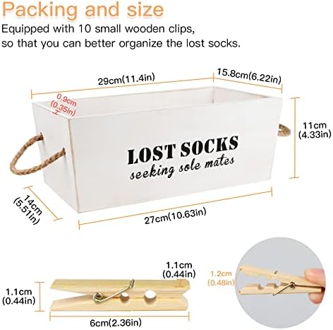 Зимсо изгубени чорапи за изгубени чорапи, знак за чорапи од дрвени исчезнати, знак за изгубени чорапи со корпа