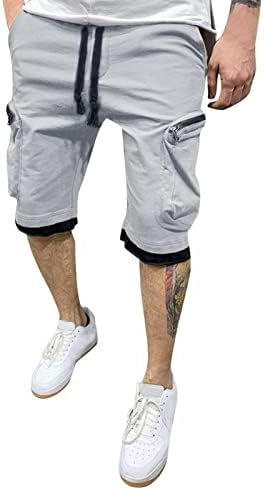Саксигол Менс карго панталони салата за мажи, нови мулти -џебни обични комбинезони 2023 летни панталони за летни џемпери