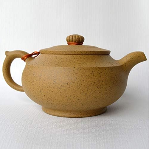 Чајник 11oz кинески садови за јиксинг жолто глина оригинален зиша рачно изработен инфузер за лабава