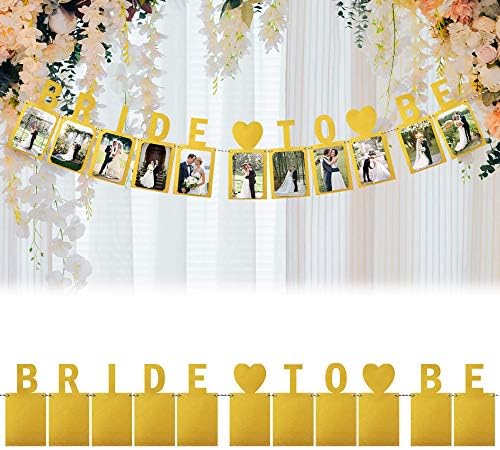 Лингпар Невестата Да Биде Фото Банер Злато Спречени За Свадба Знак Невестински Туш Банер Кокошка Ноќ Декорација
