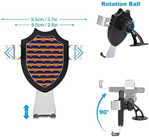 Телефон за знаме на Аризона, монтирање за автомобил Универзален мобилен телефон, табла за шофершајбна за венчаница Подложен за паметни телефони