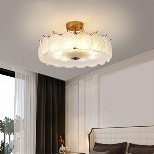 LDCHNH тавански светло стакло кристално LED светло за јадење за трпезарија дневна соба спална соба француска домашна декоративна лустер