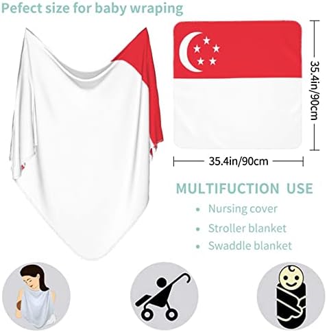 Бебе ќебе за бебиња во Сингапур, кое прима ќебе за обвивка за покривање на новороденчиња за новороденчиња
