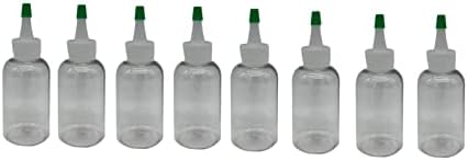 Природни фарми 2 мл чисти шишиња во Бостон БПА - 8 пакувања со празни контејнери за полнење - Производи за чистење на есенцијални масла - Ароматерапија | Природно капа