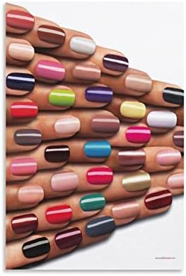 Nail Art Creative Swatch Art Art Poster Nail Shop Decoration Canvas wallидни уметнички отпечатоци за wallидни декор декор декор за спални подароци 12x18inch style keintly-стил