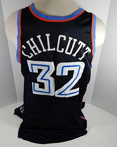 1999-00 Кливленд Кавалирс Пит Чилкут 32 Игра користеше црн дрес Вилт бенд - НБА игра користена