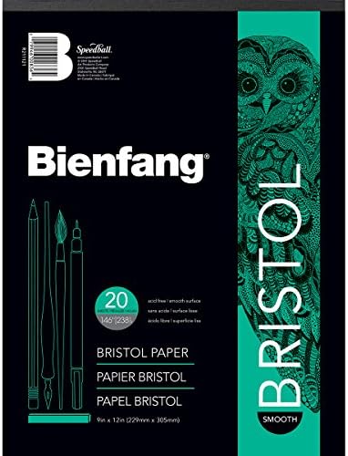 Биенфанг Бристол 11-инчи на 14-Инчна Хартиена Подлога, Мазна Површина, 20 Листови