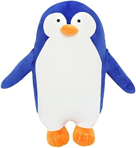 Езуваил 20 инчен Аниме Пингвин Кадифен, Големо Пингвин Полнето Животно, Полнети Пингвин Плиши Перница За Гушкање, Подарок За