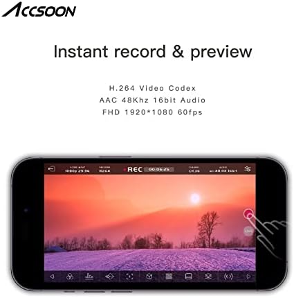 Acsoon SeeMo HDMI ДО USB C Видео Фаќање Адаптер за iPhone И iPad,Поддршка 1080p 60FPS Видео &засилувач; Следење Во Реално Време/Стриминг/Снимање,