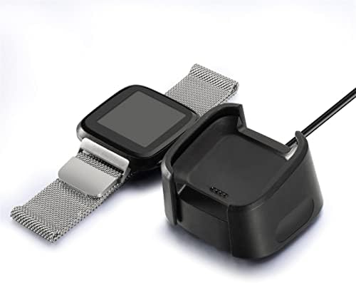 MGTCAR USB Полнење Приклучок Држач Полнач Станица Лулка за Fitbit Верса Паметен Часовник