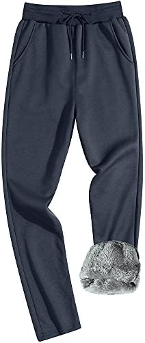 Зимски џогери за машко руно џогери панталони Шерпа наредени џемпери топли дебели панталони за патеки