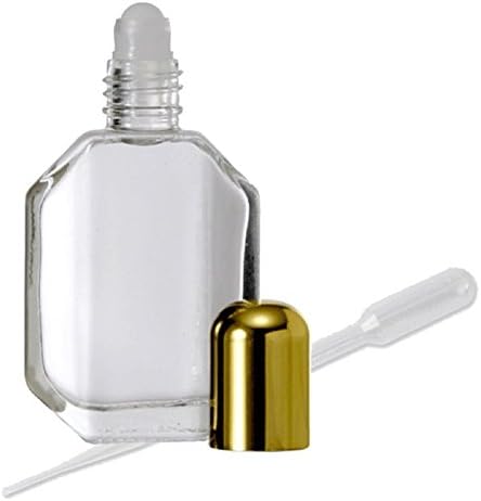 Гранд парфими со празно полнење со шише со парфеми, стакло, злато капаче 1/2 мл 15 мл со инка и трансфер пипета