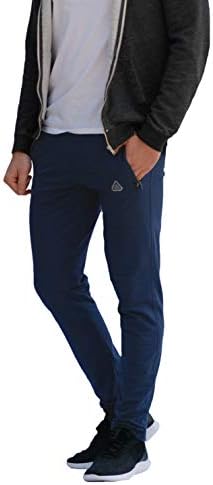 SCR Sportswear 30/33/36 Inseam Mens Sweatpants со џебови затегнати џогери мажи тенок вклопување на отворено дно панталони високи
