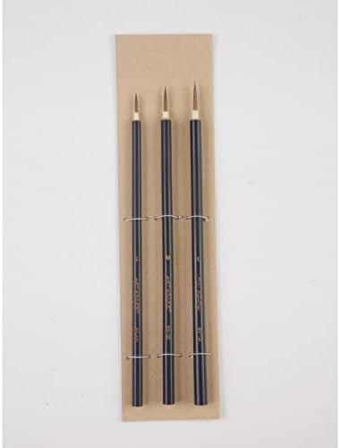 3 парчиња/постави кафеава кука линија Кинеска калиграфија акварела од волја уши коса четка за четка за уметност акрилна киселина студент