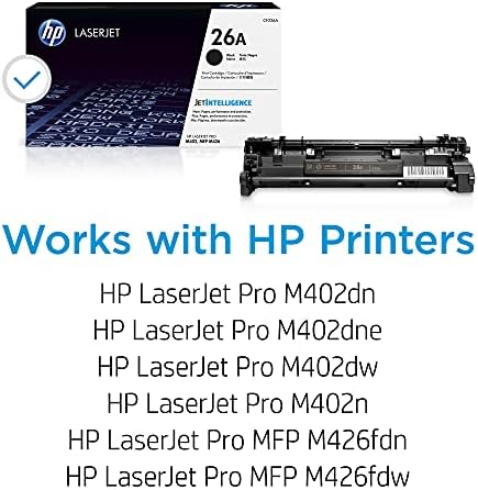HP 26a Црн Тонер Кертриџ | Работи Со HP Laserjet Pro M402 Серија, HP LaserJet Pro MFP M426 Серија | CF226A
