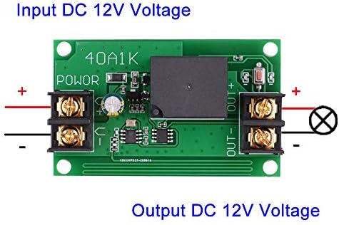 Прекинувач за далечински управувач со реле DC 12V 40A, 1CH Universal 433MHz далечински управувач за безжично заклучување на функцијата