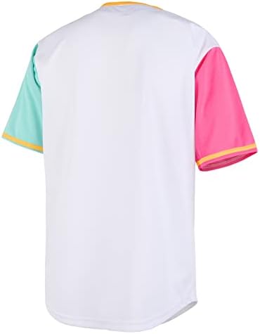 Yuepang Unisex празно машко бејзбол дрес обичен хипстер хип-хоп спортски тим униформи со кратки кошули со кратки ракави надолу