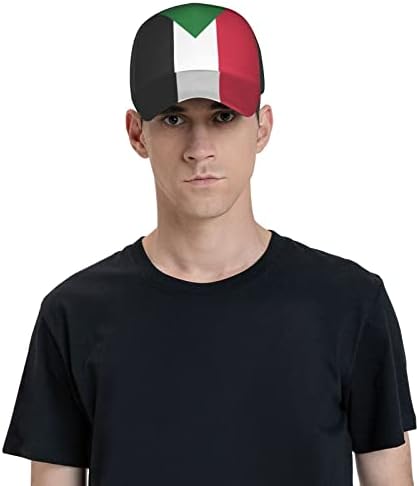 Знаме на капачето за бејзбол капа на Судан, прилагодлива спортска капа, тато капи Унисекс бејзбол капи.