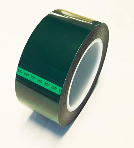 БЕРТЕХ ЕСД лента, 9 инчи x 72 јарди, зелен, полиестерски филм со силиконо лепило