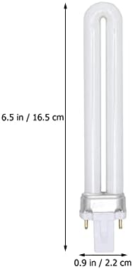 Замена на Lurrose 9W во облик на 365nm 365nm Сијаличка цевка за нокти, УВ светилки за ламби, 4 парчиња