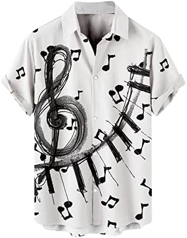 Најдобри маички за маички за мажи Алоха кошула машка модна пролетна летна кошула случајна плажа печатена кратка ракав