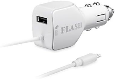 iFlash 24W / 2.4 A + 2.4 USB ПОЛНАЧ СО Двојна Порта СО Вграден Микро USB Кабел Компатибилен За Samsung Galaxy S6 Plus / S6 Edge / S6 S5 S4